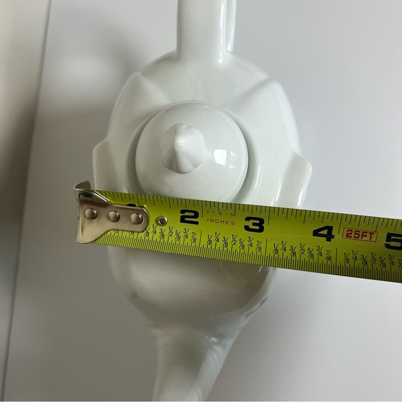 Cordon Bleu White Elephant Ceramic Teapot Microwave Dishwasher Oven Safe EUC - Picture 8 of 8